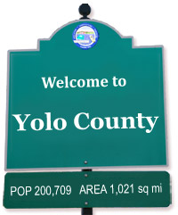 Welcome to Yolo County Sign